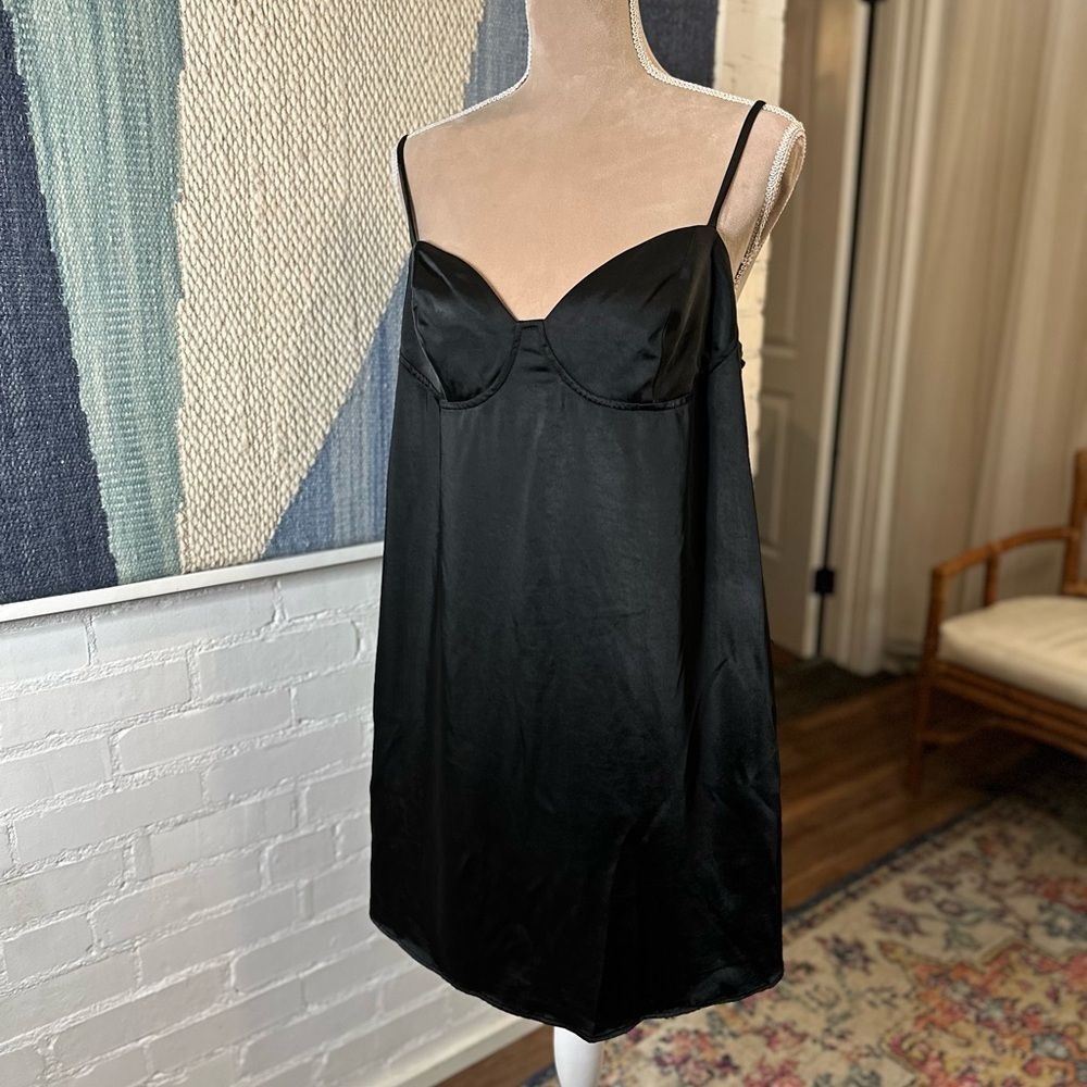 Wild Fable Black Lingerie Slip Style Mini Dress - Picture 4 of 9